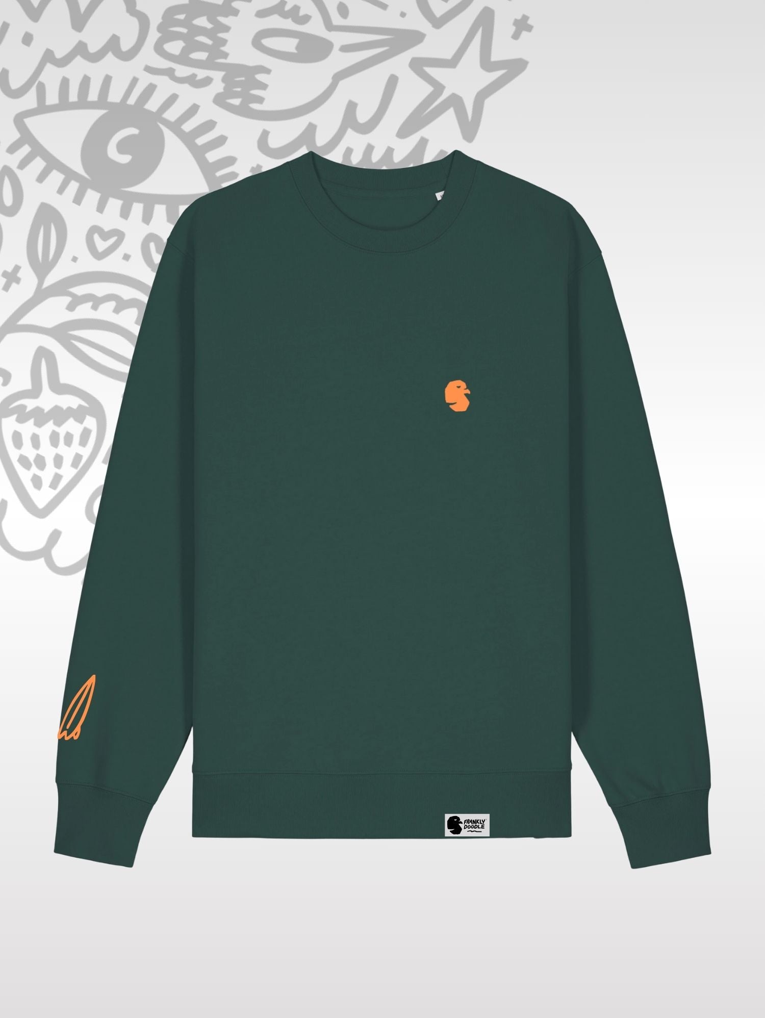 Sweat Green Orange Surfboard