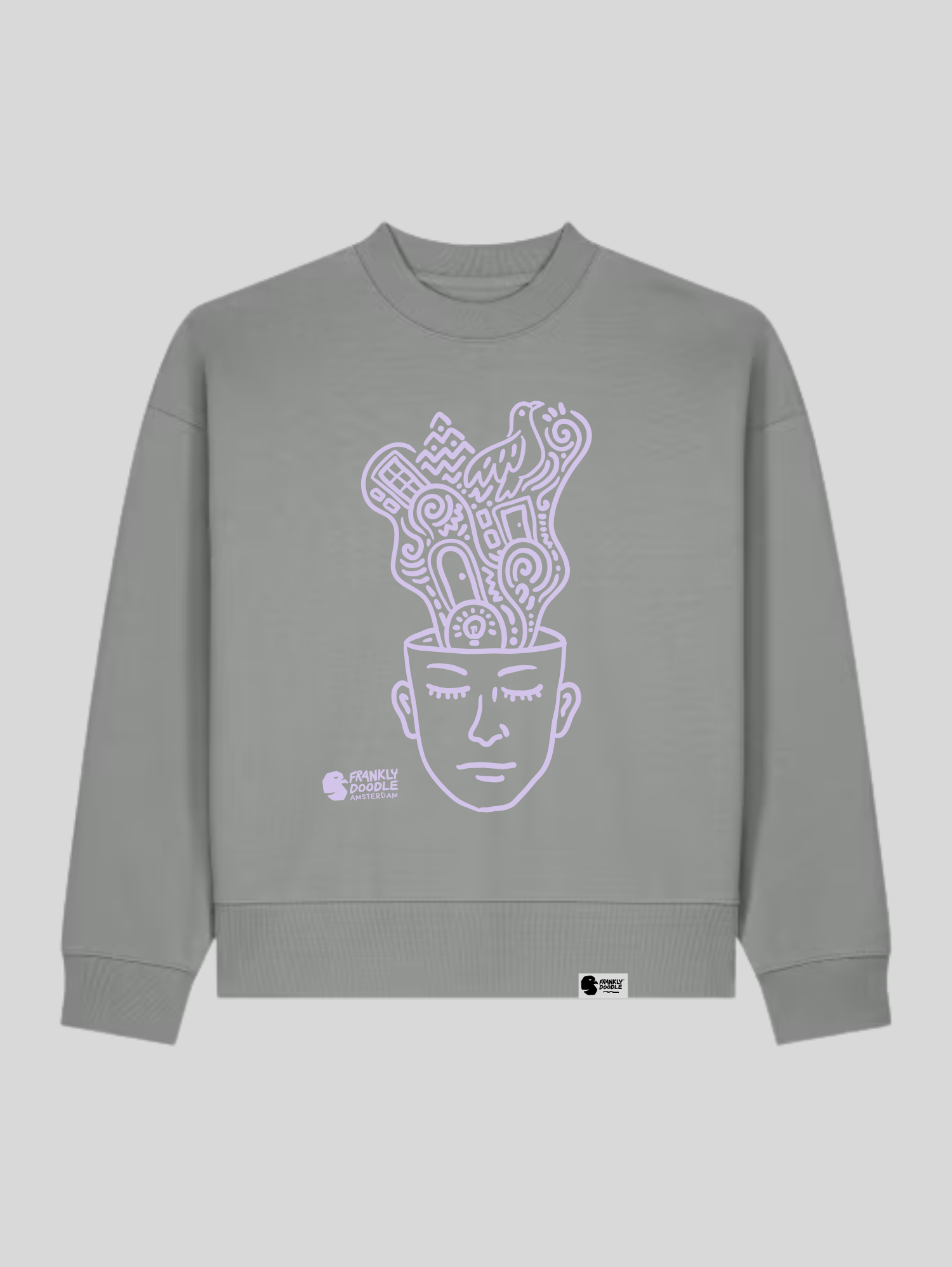 Sweat Thinking man doodle