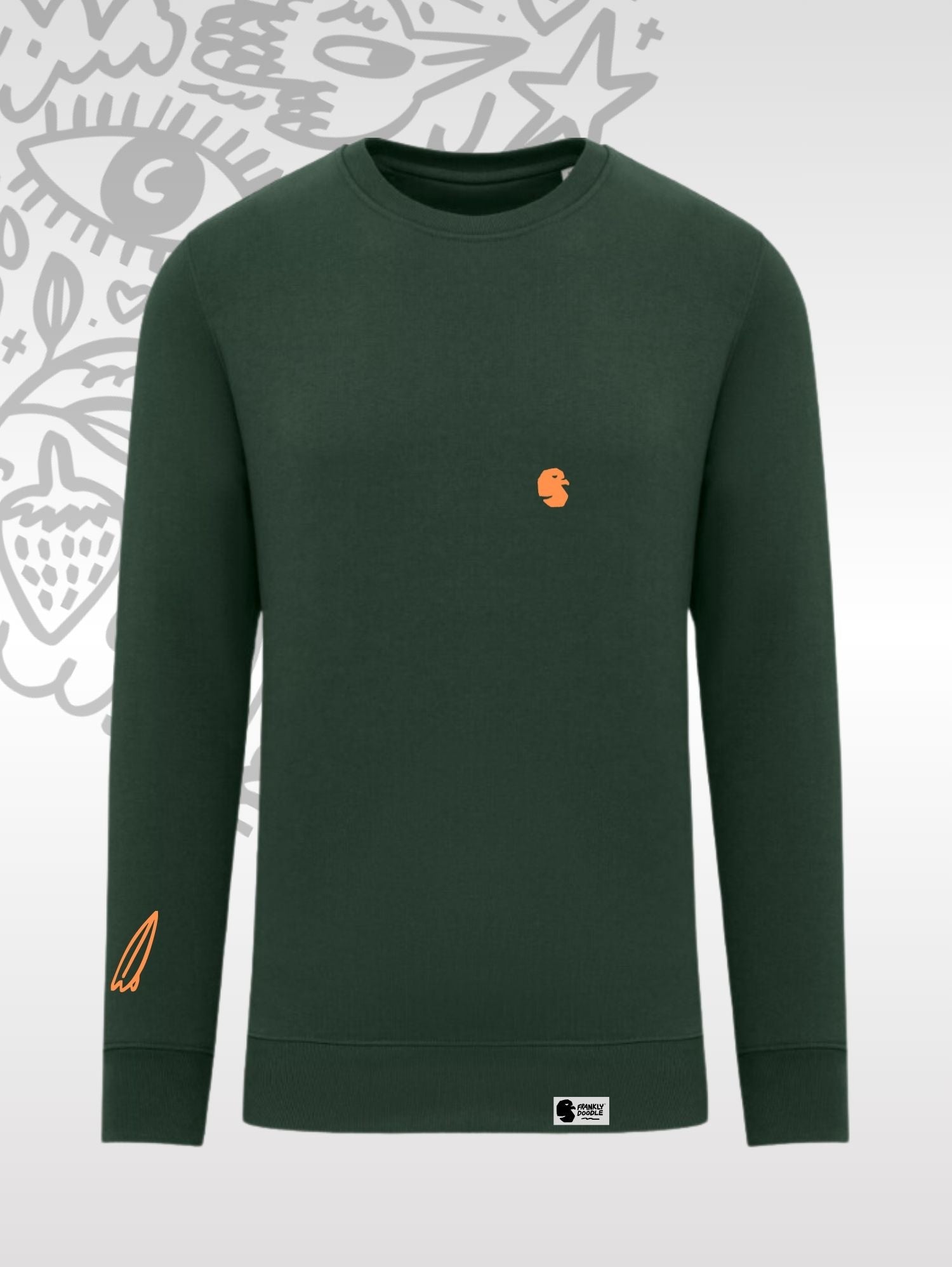 Sweat Green Orange Surfboard