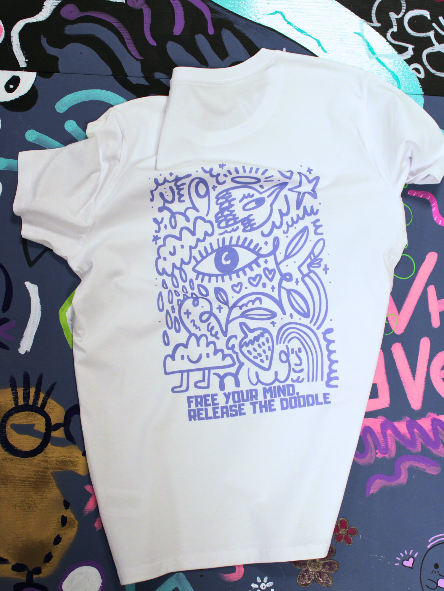 Regular fit Tee lightblue Eye Doodle