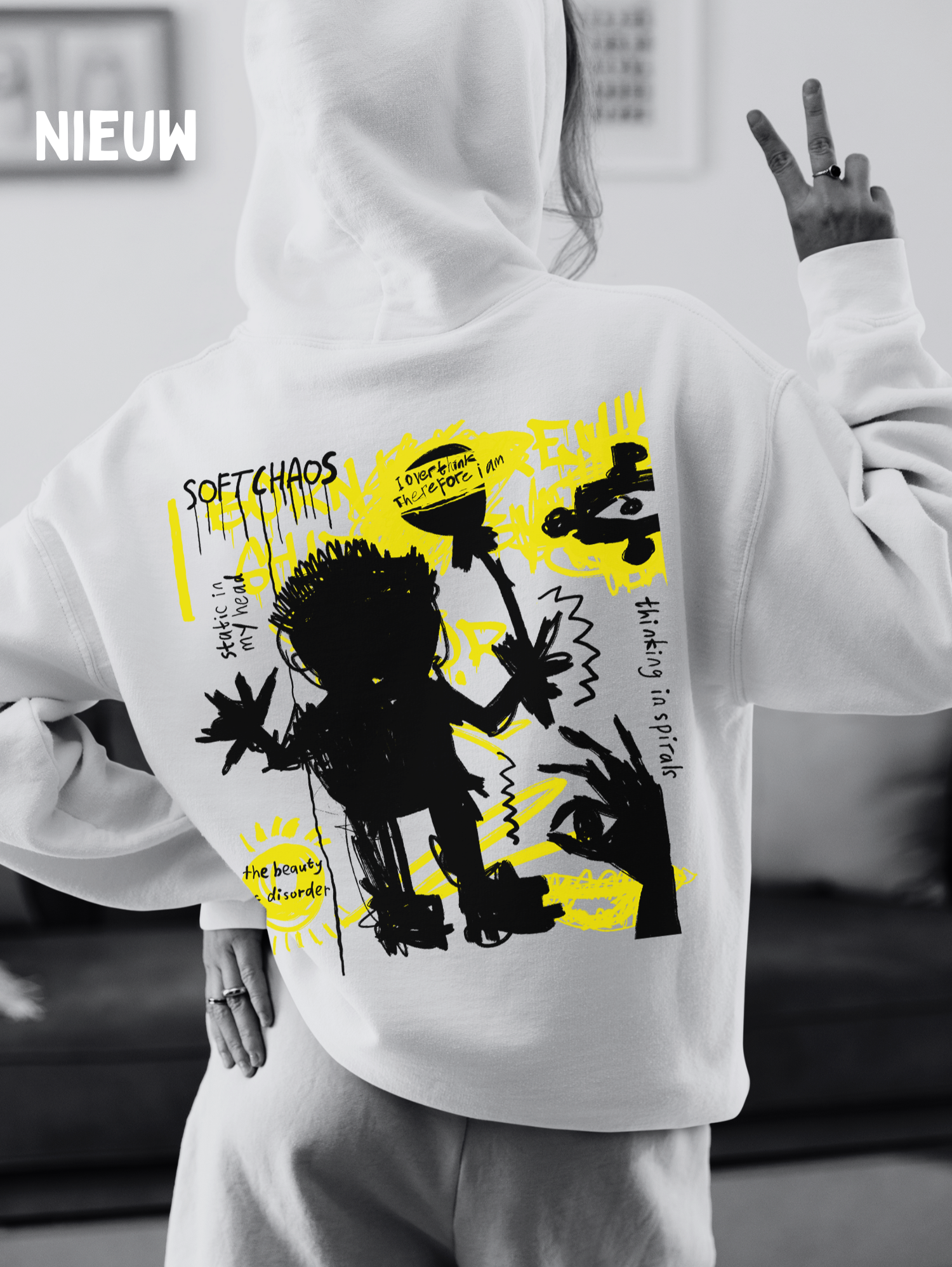 Natural Sand Black Yo! Hood (Copy)